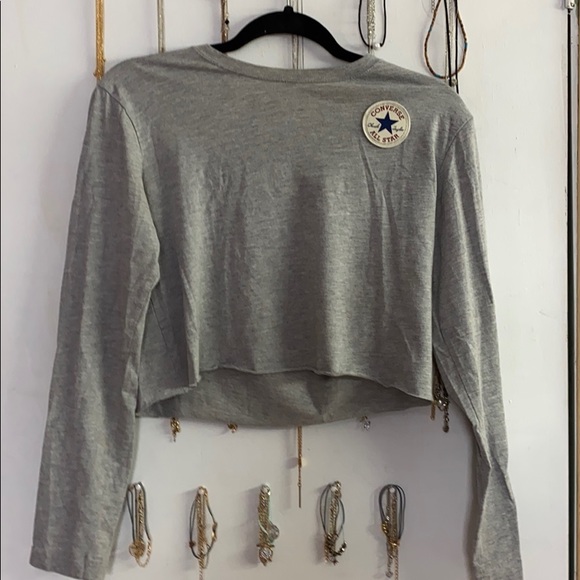 Long sleeve converse crop top - Picture 1 of 1